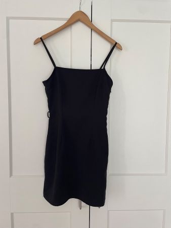 H&M Divided, Schwarzes Kleid, Grösse 36