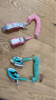 Kindersicherheitsleine Handgelenk, pink und türkis