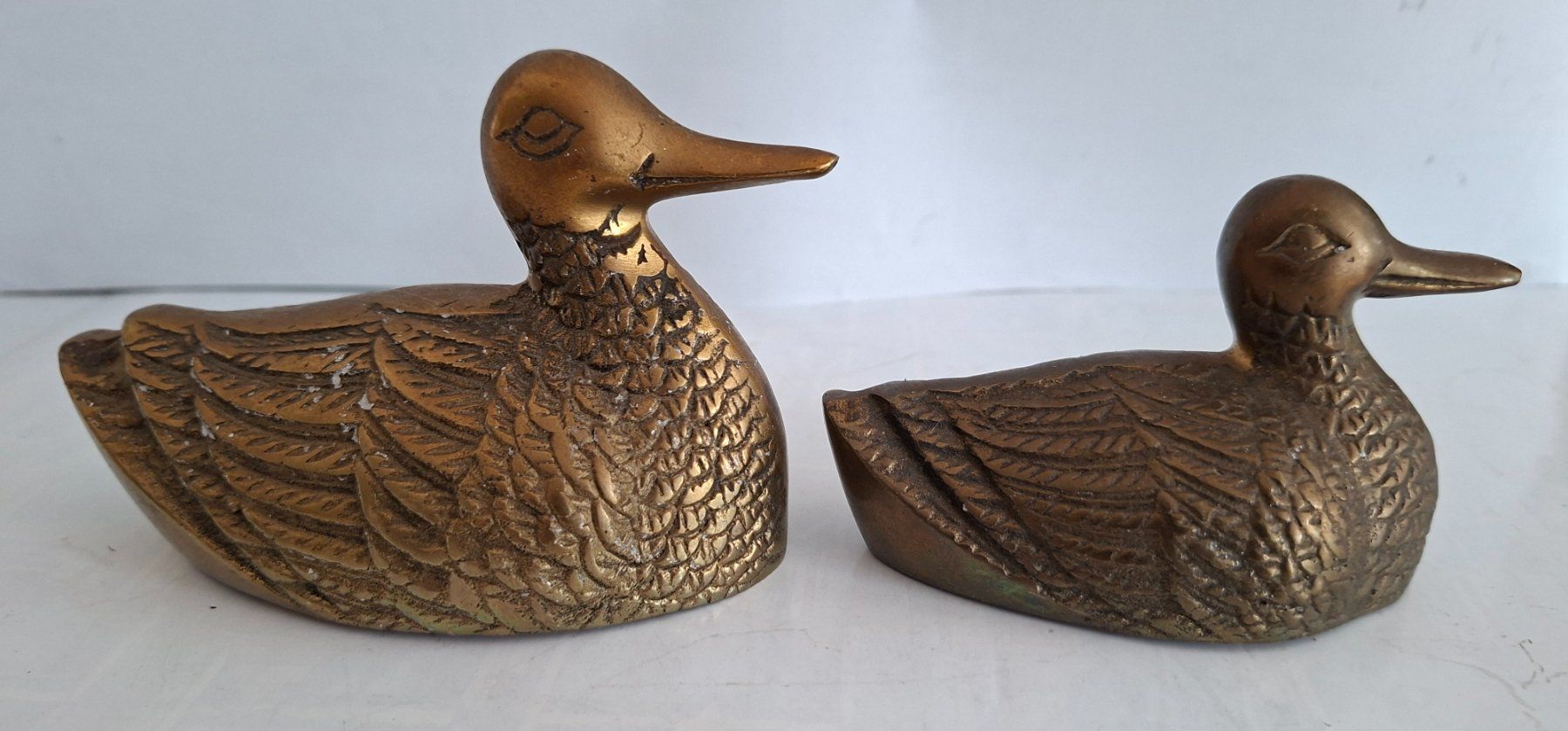 Statuette: Messing Enten Deko Figuren 2er Set – Usato da Opfikon venduto da Diversamente 4