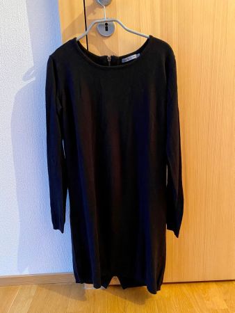 Strickkleid / Kleid/ Pullover schwarz mit Pailetten