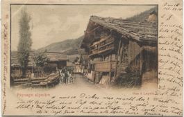 LANDWIRTSCHAFT/POSTKUTSCHE 1900 Leysin VD