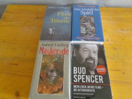 Bücher Konvolut 4 Stk. Romane und Biografie neu