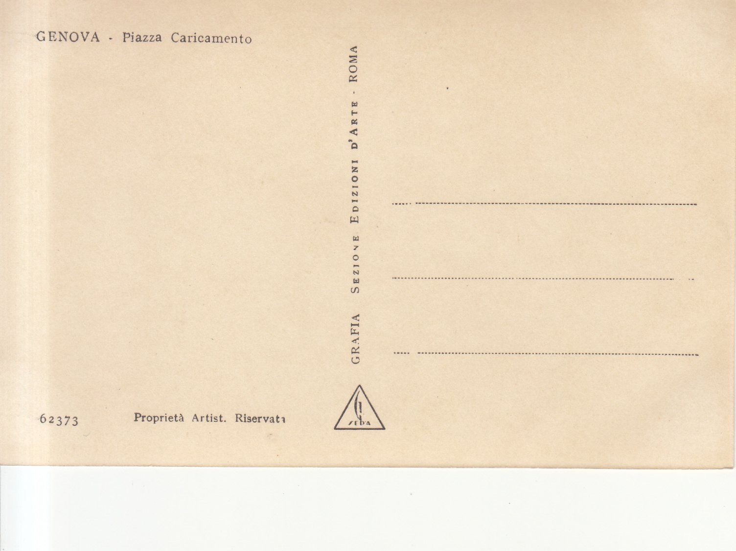 Cartoline postali: Genova ca. 1930 – Usato da Bürglen TG venduto da StampGraf 1
