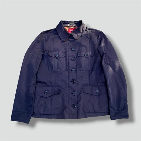 Burberry London retro black designer raincoat