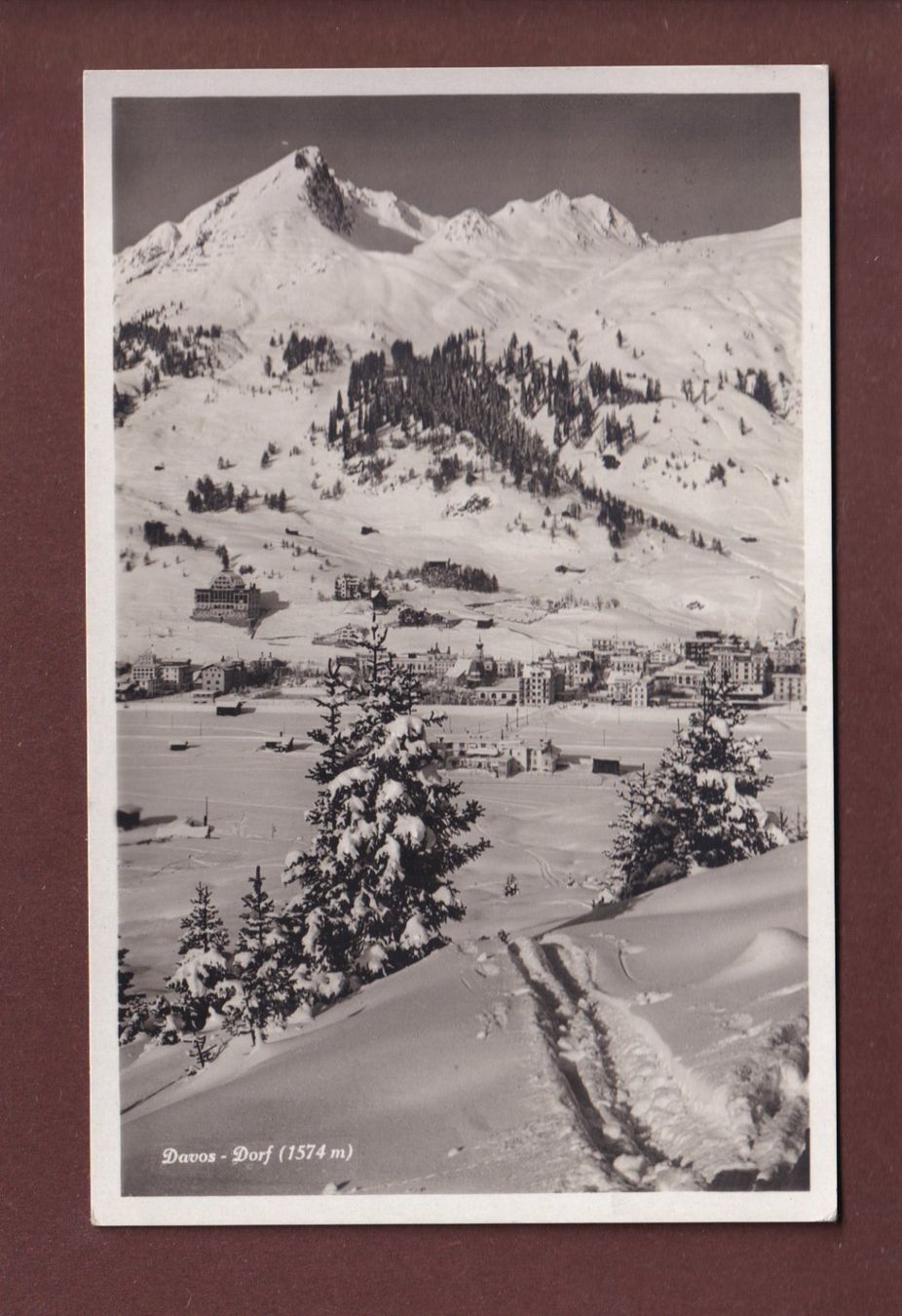 Cartoline postali: DAVOS-DORF - 1932 – Usato da Pully venduto da nicecards