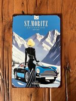 St. Moritz - schönes Retro Blechschild - 20x30 CM - neu!!!