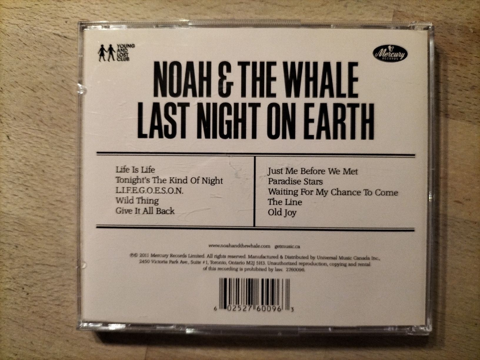 CD: Noah & The Whale - Last Night on Earth – Usato da Biel / Bienne venduto da Music74 1