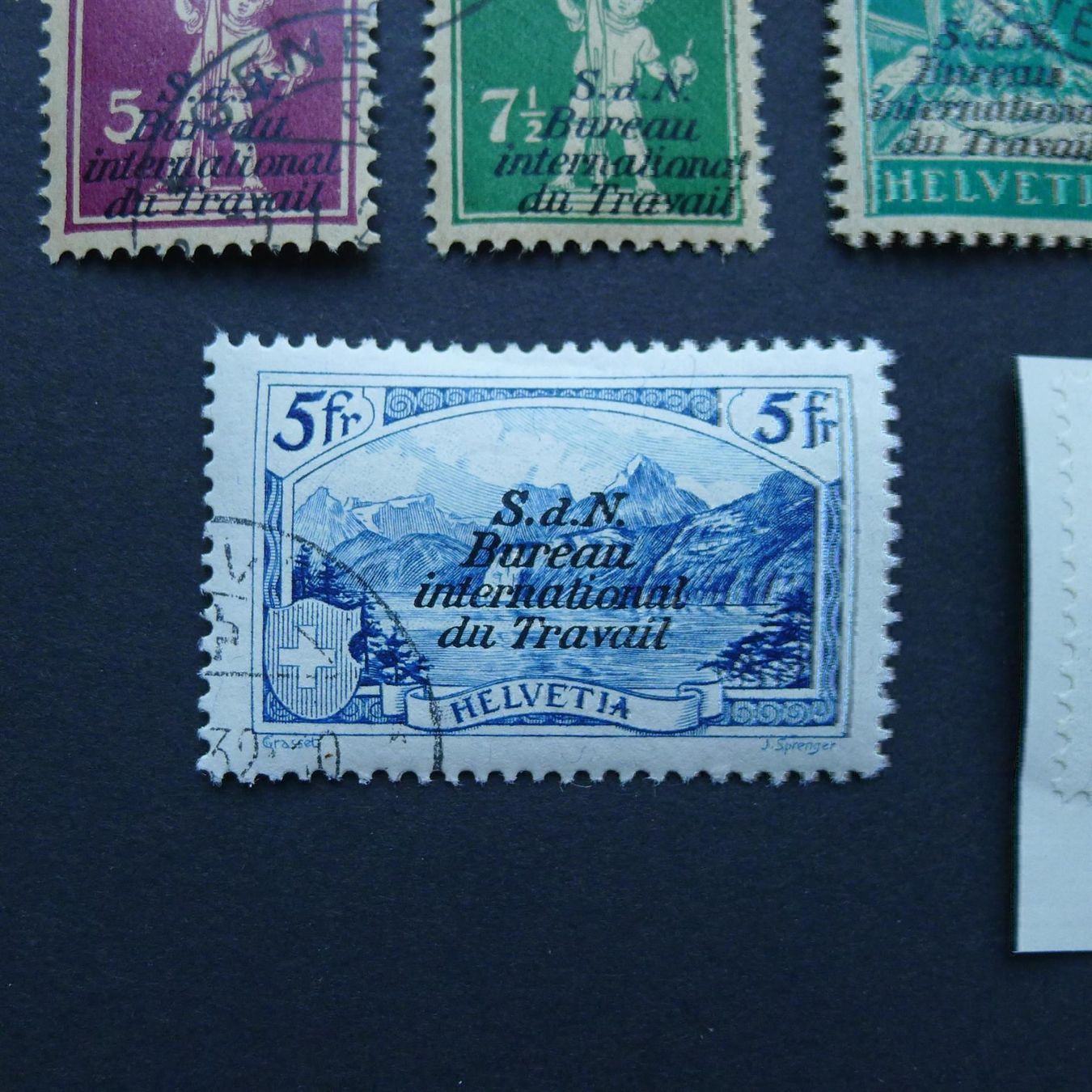 Tutti i francobolli: 1924-1928 BIT Nr. 15- 31 gestempelt – Usato da Dagmersellen venduto da wyss1982 1