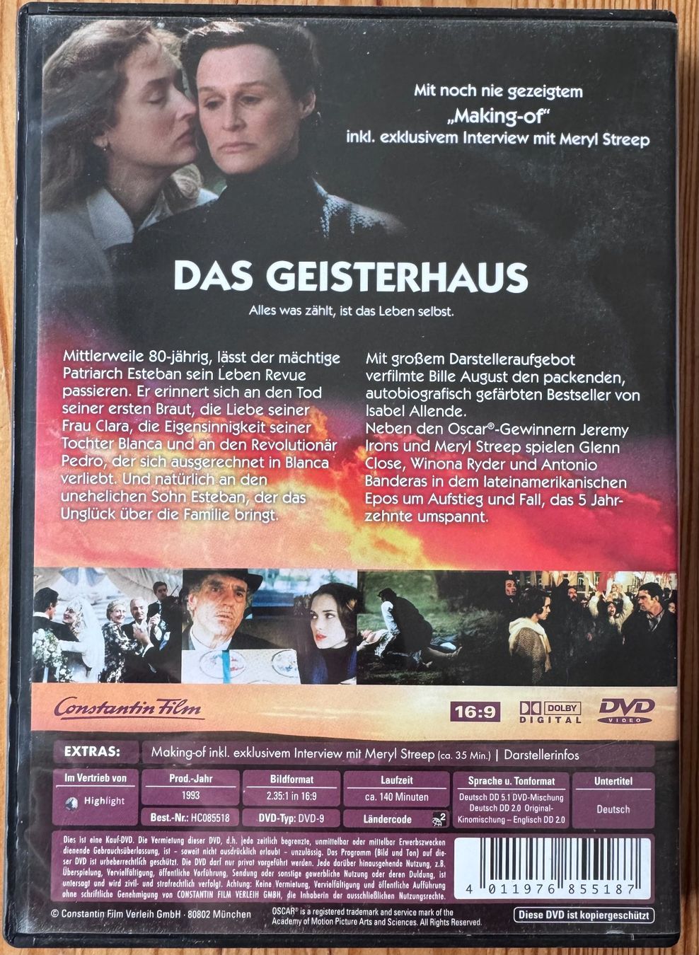 Tous les DVDs: Das Geisterhaus – D'occasion à Zürich par recordman01 1
