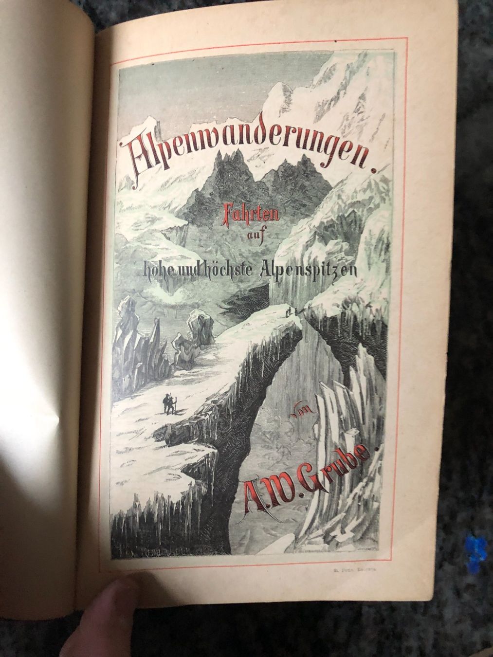 Libri: A. W. Grube: Alpenwanderungen 1886 – Usato da Zürich venduto da allp 1