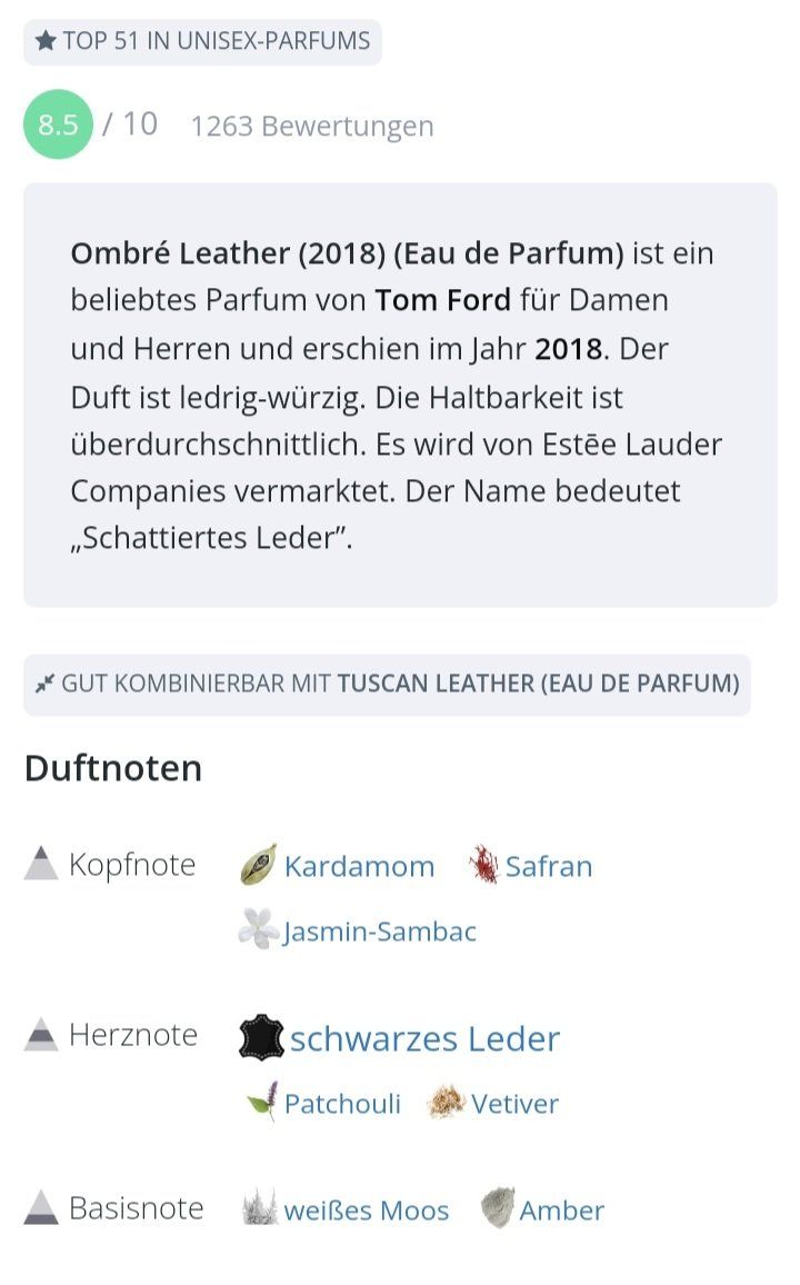 Tom Ford Parfum & Eau de Toilette: 5 ml OMBRE LEATHER TOM FORD EDP ABFÜLLUNG – Neu (gemäss Beschreibung) aus St. Gallen von CaliSunshine 3
