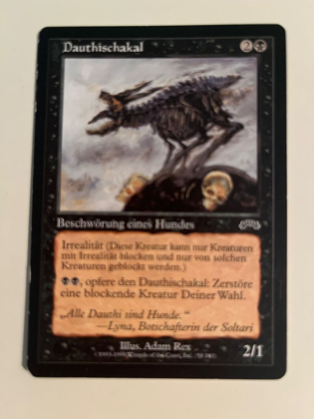 Magic The Gathering Carte collezionabili: 1 x Dauthischakal - Magic: The Gathering - MtG – Usato da Kriens venduto da Shadi1980