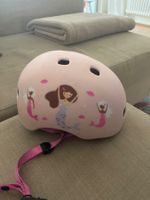 micro-Kinder Velohelm rosa mit Meerjungfrau Motiv gebraucht