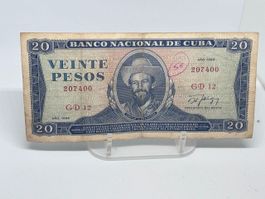 20 Pesos Cubani 1989