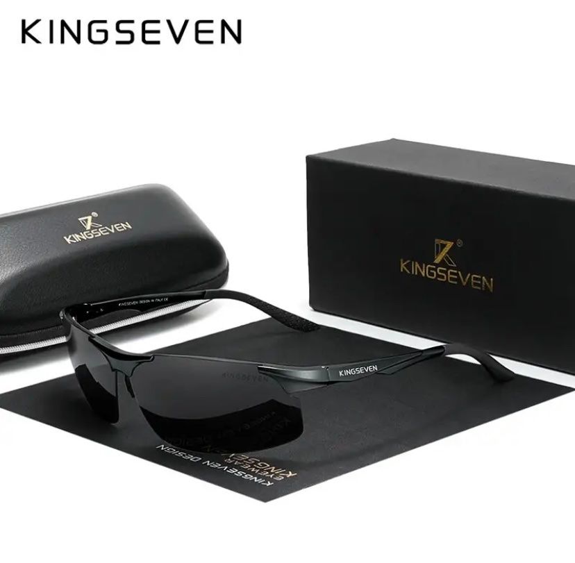 Occhiali & Lenti: Herren Sonnenbrille Kingseven Black – Nuovo e nell'imballaggio originale da Suhr venduto da sjay.Cv