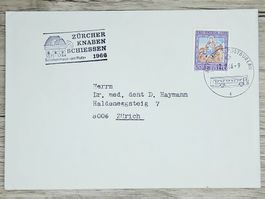 CL02 Enveloppe + Timbre Suisse 1966