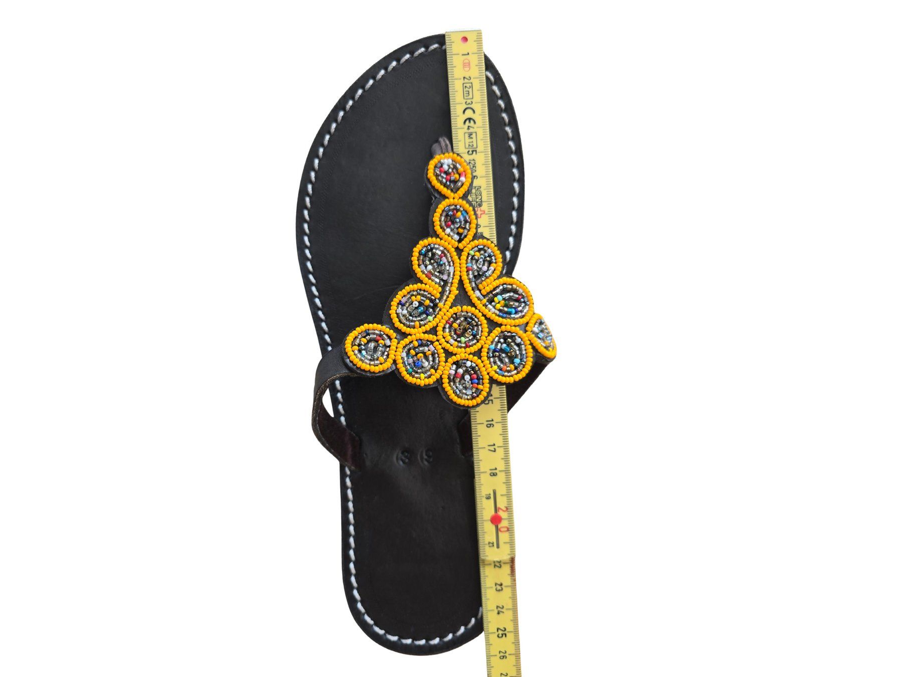 Scarpe da donna: Handgemachte Leder-Sandalen - Gelb Bunt 39 – Nuovo e nell'imballaggio originale da Brione s. Minusio venduto da Littleninja 3
