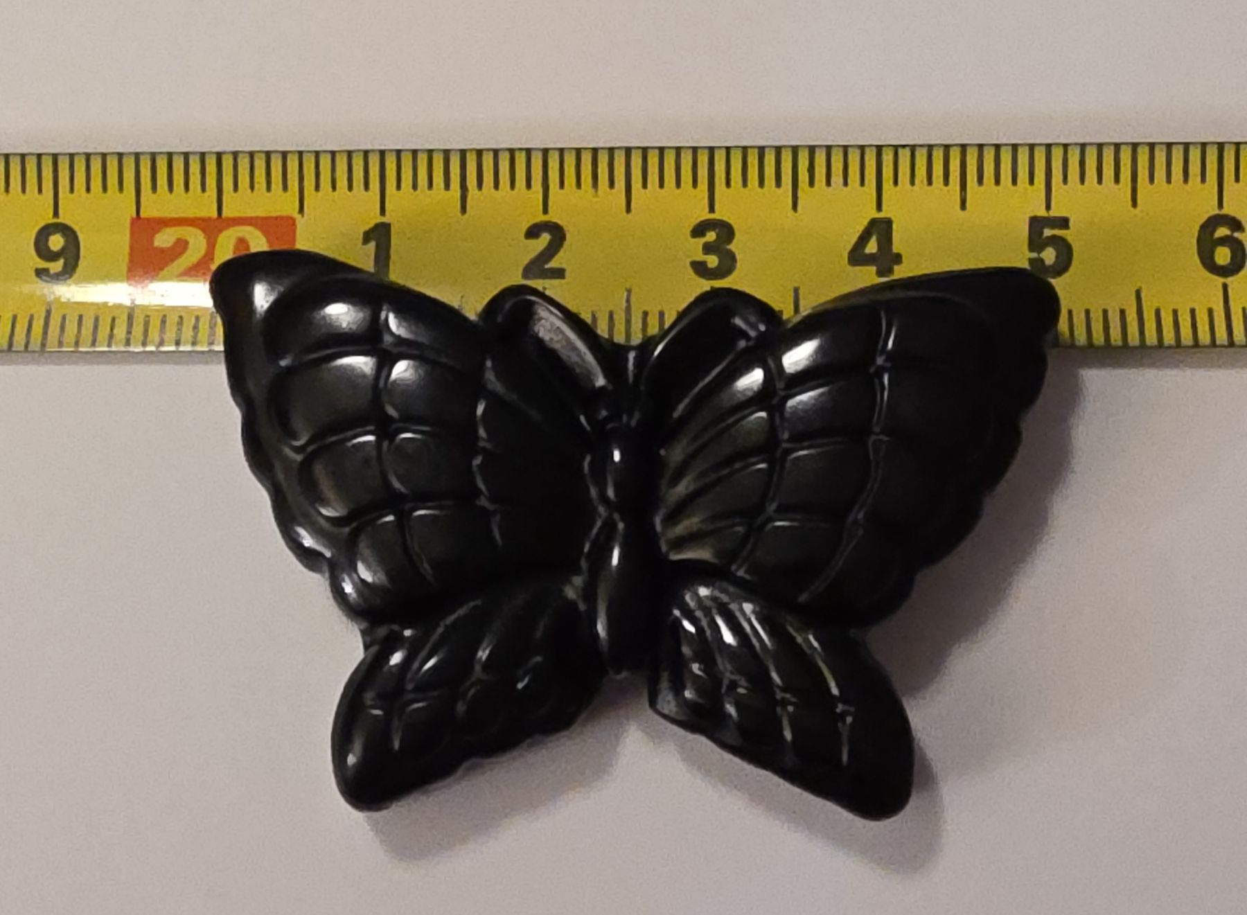 Minerali & Pietre curative: Obsidian Schmetterling Figur 5x3x1cm. – Nuovo e nell'imballaggio originale da Menziken venduto da Mirager 2