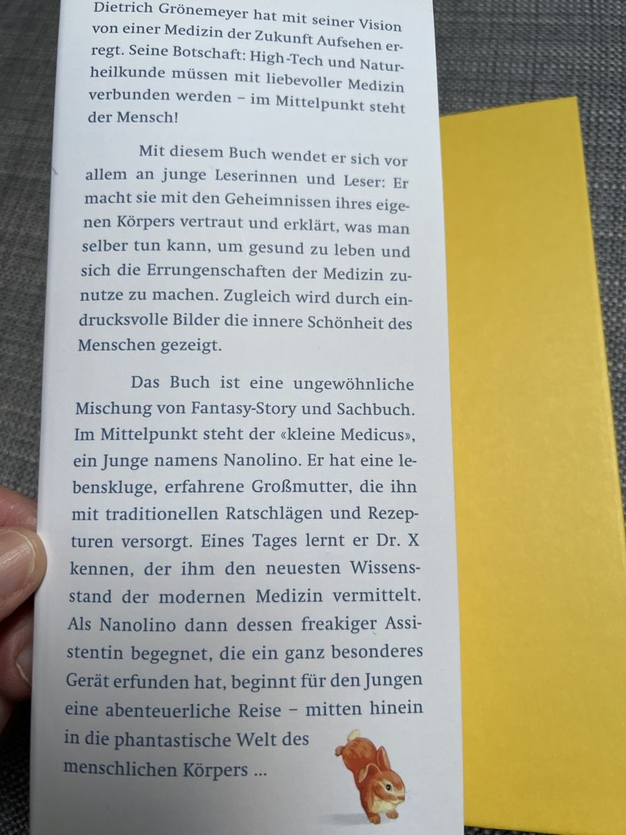 : Grönemeyer: Der kleine Medicus - Kinderbuch – Gebraucht aus Kirchberg BE von Bergdorf16 5