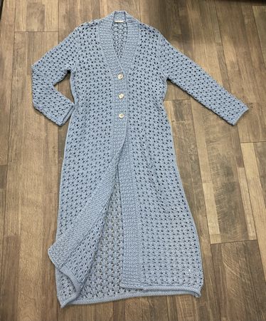 Hemisphere Sommer Strickmantel Veilchenblau 36/38 neu!