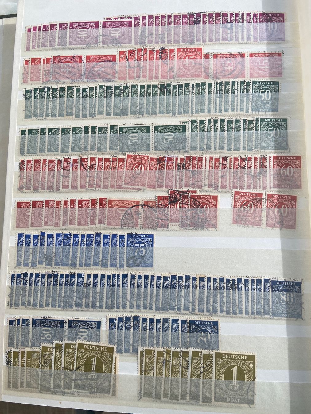 Tutti i francobolli: Stamp Collection Diverse Germany 6 pages – Usato da Collex venduto da RCXGJ 5