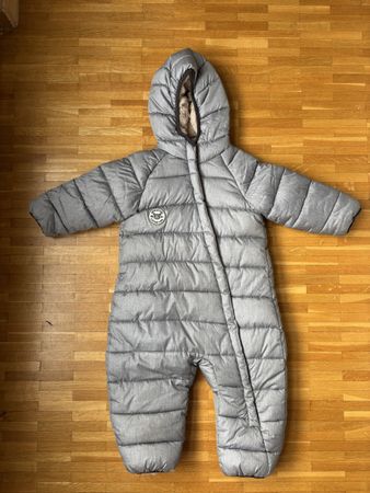 COMBINAISON D'HIVER DOUBLÉE DE TISSU PELUCHE 86/92 cm bébé