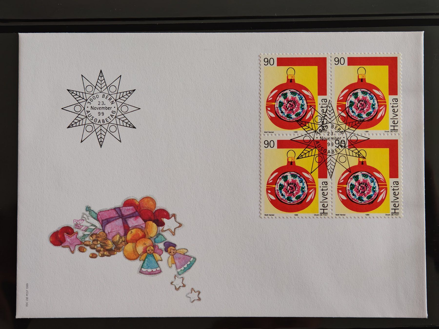 Tutti i francobolli: Ersttagsbrief, Weihnachten 1993, Bern – Usato da Zuerich venduto da Antiquarium