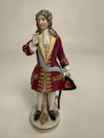 Porzellanfigur Rokoko Herr mit Hut 23cm Vintage