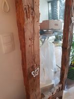 Handgemachter Holzspiegel