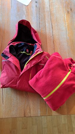 Regenjacke inkl Faserpelz zusammen passend