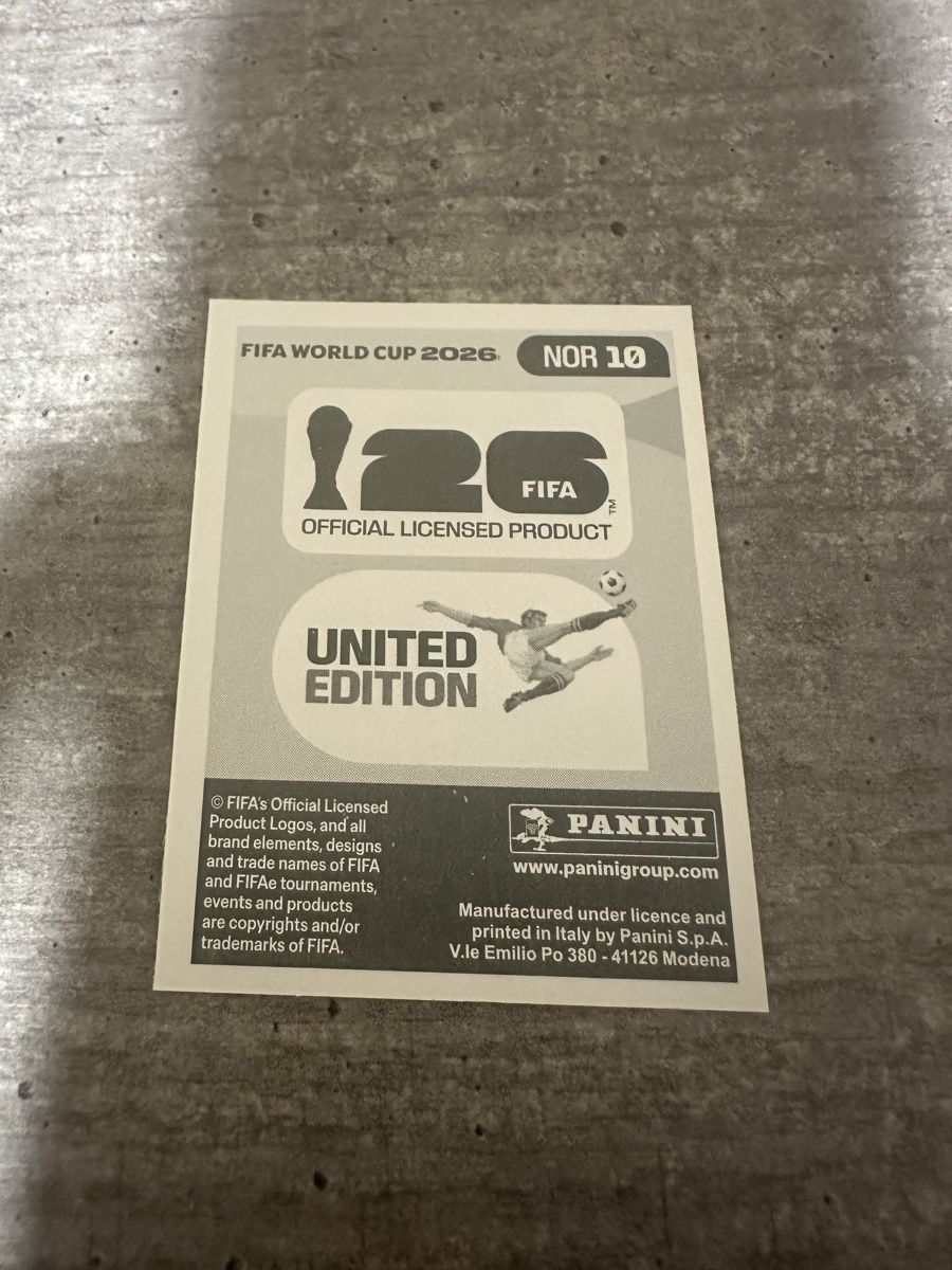 Panini Carte collezionabili: NOR 10 , FIFA WORLD CUP 2026 PANINI  – Nuovo (secondo la descrizione) da Frauenfeld venduto da 1PegPeg1 1