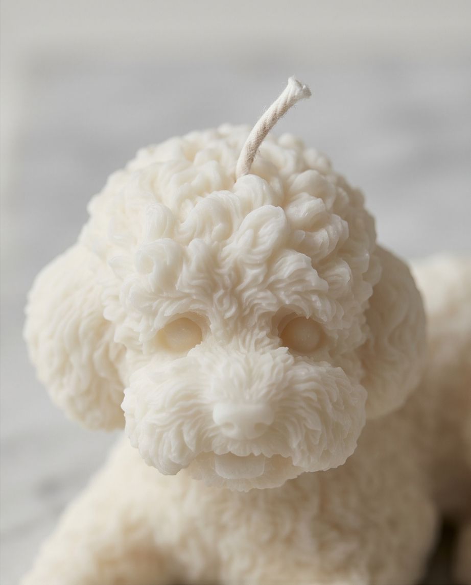 Candele: Kerze Hund form Weiss Deko Neu – Nuovo e nell'imballaggio originale da Unterentfelden venduto da Byhnluxury 3