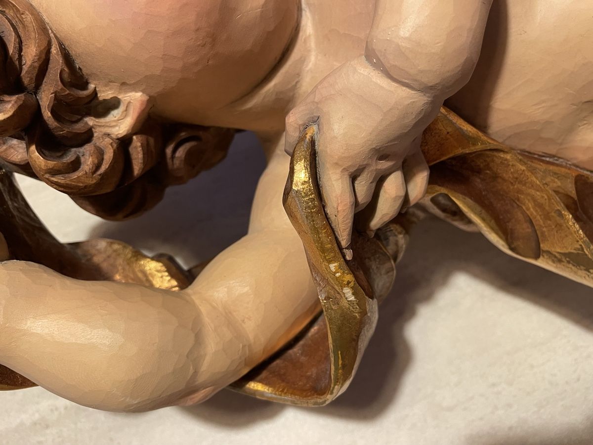 Statuette: Schöner geschnitzter Engel 58cm – Usato da Flawil venduto da Naphtali 8