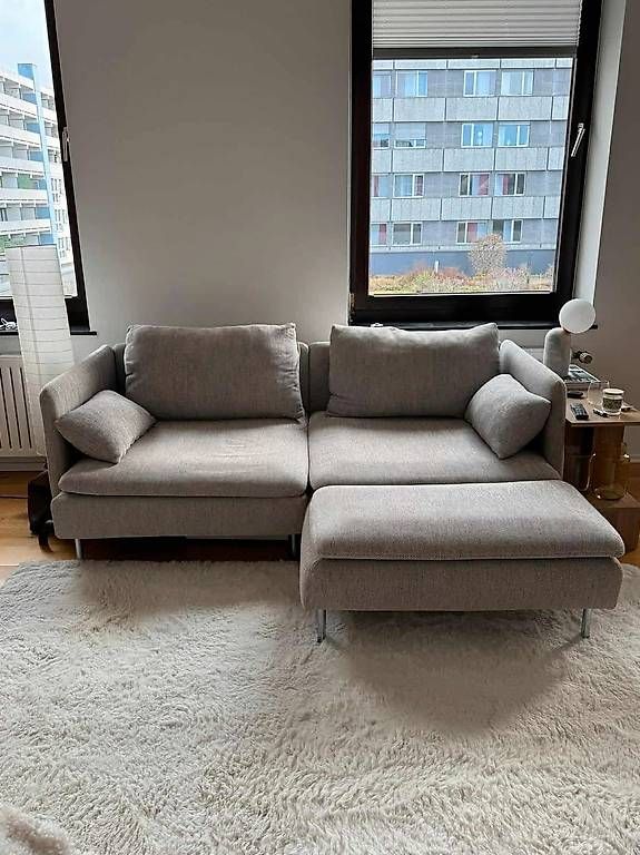 Divani: Söderhamn 2er Sofa Couch mit Recamiere Viarp – Usato da Basel venduto da art_prk8