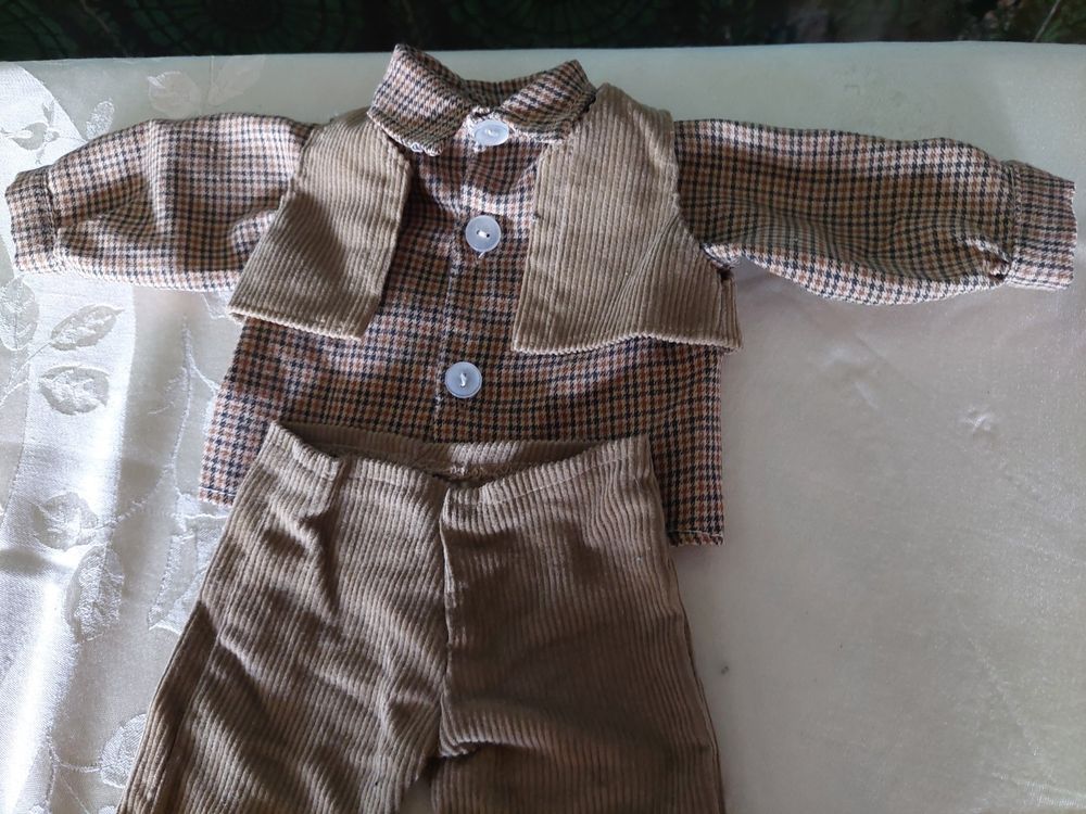 5-teiliges Puppen-Outfit-Set – Beinhaltet Kleid, Hut, Tasche, Brille & Jeans, Für 17 Cm Große Puppen, Aus Garn & Polyester