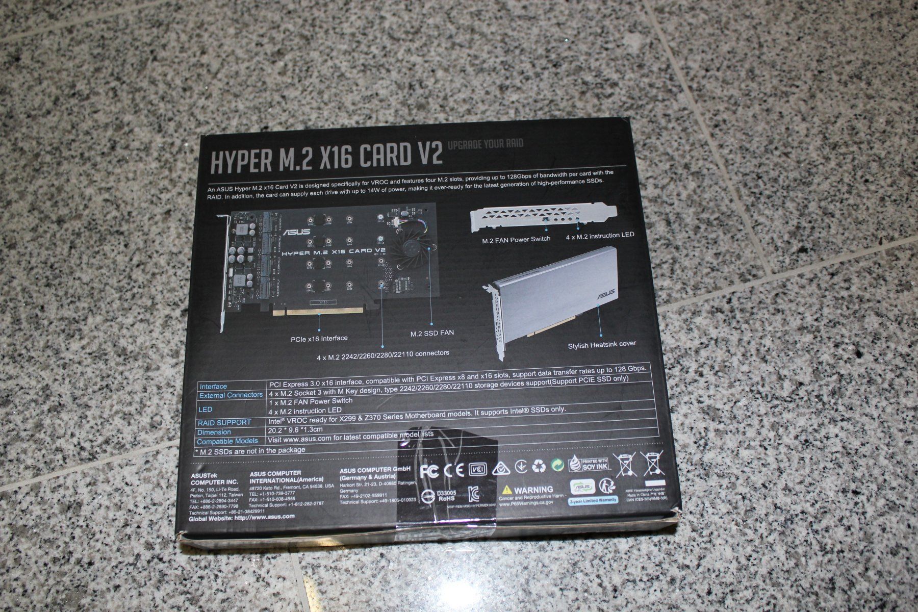 Asus Mainboards: ASUS Hyper M.2 X16 Card – Gebraucht aus Erlenbach ZH von ultraSale