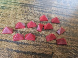lego 3048c lot de 12 pièces Dark Red Slope 45 2 x 1