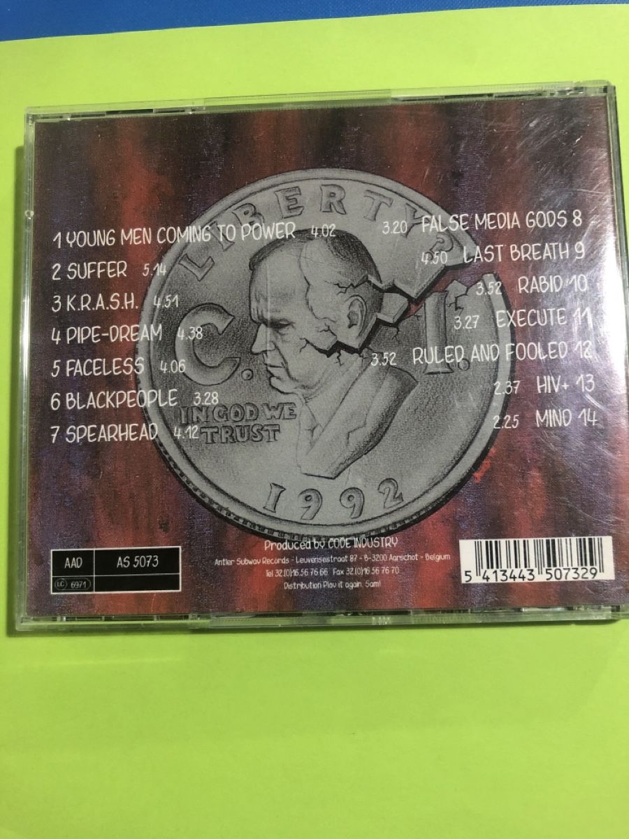 CD: Code Industry - Young Men Coming To Power - CD Top! – Usato da Flaach venduto da rubo7 2