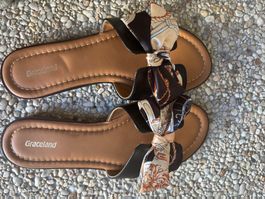 Süsse Pantoletten Gr.39 Sommerliche Strand-Schuhe neuwertig!