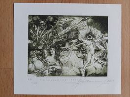 Exlibris Sergej Ivanov - Original Radierung Erotik signiert