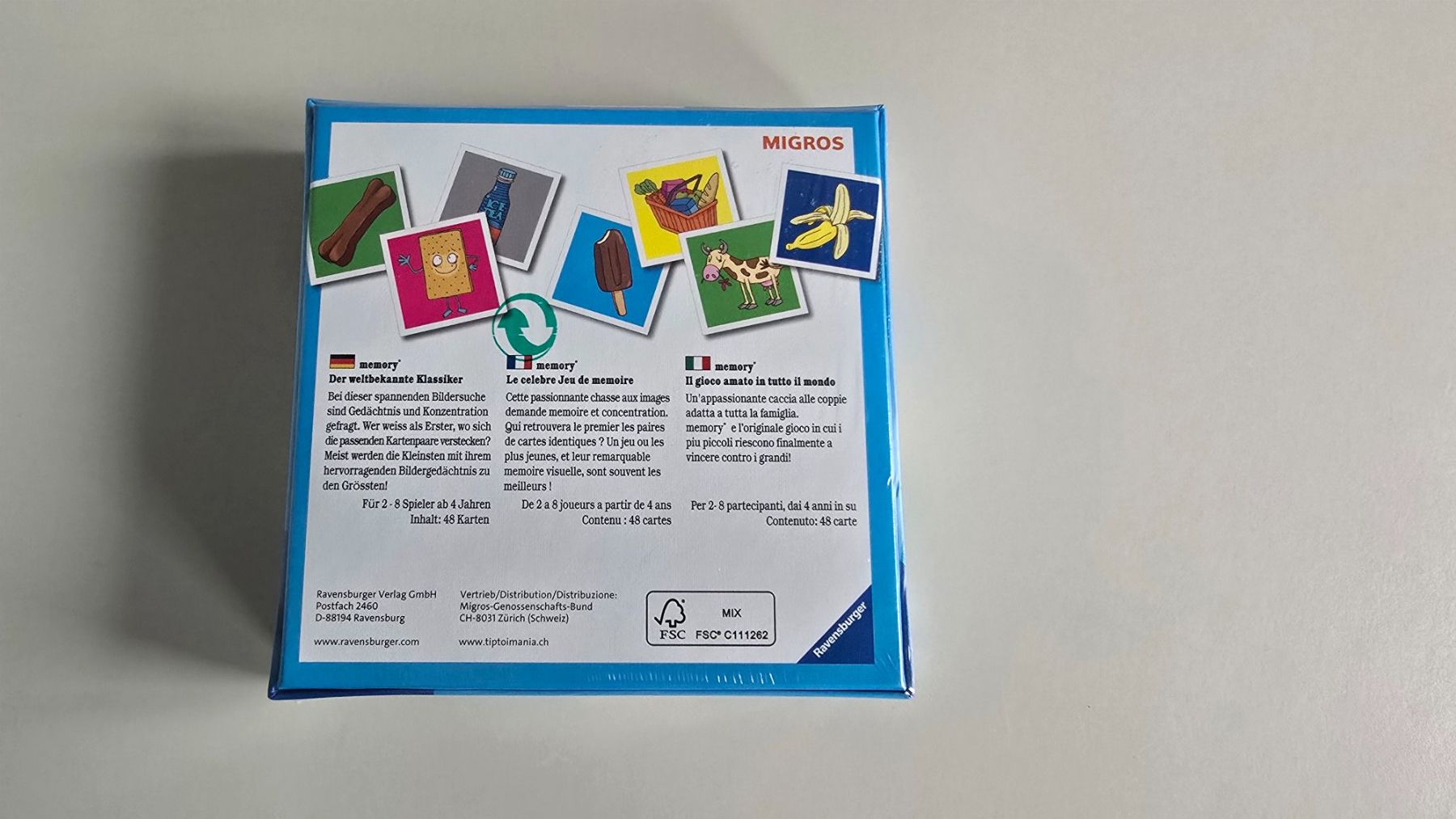 Migros Spiele: Memory – Gebraucht aus Hasle LU von ...EB80... 1