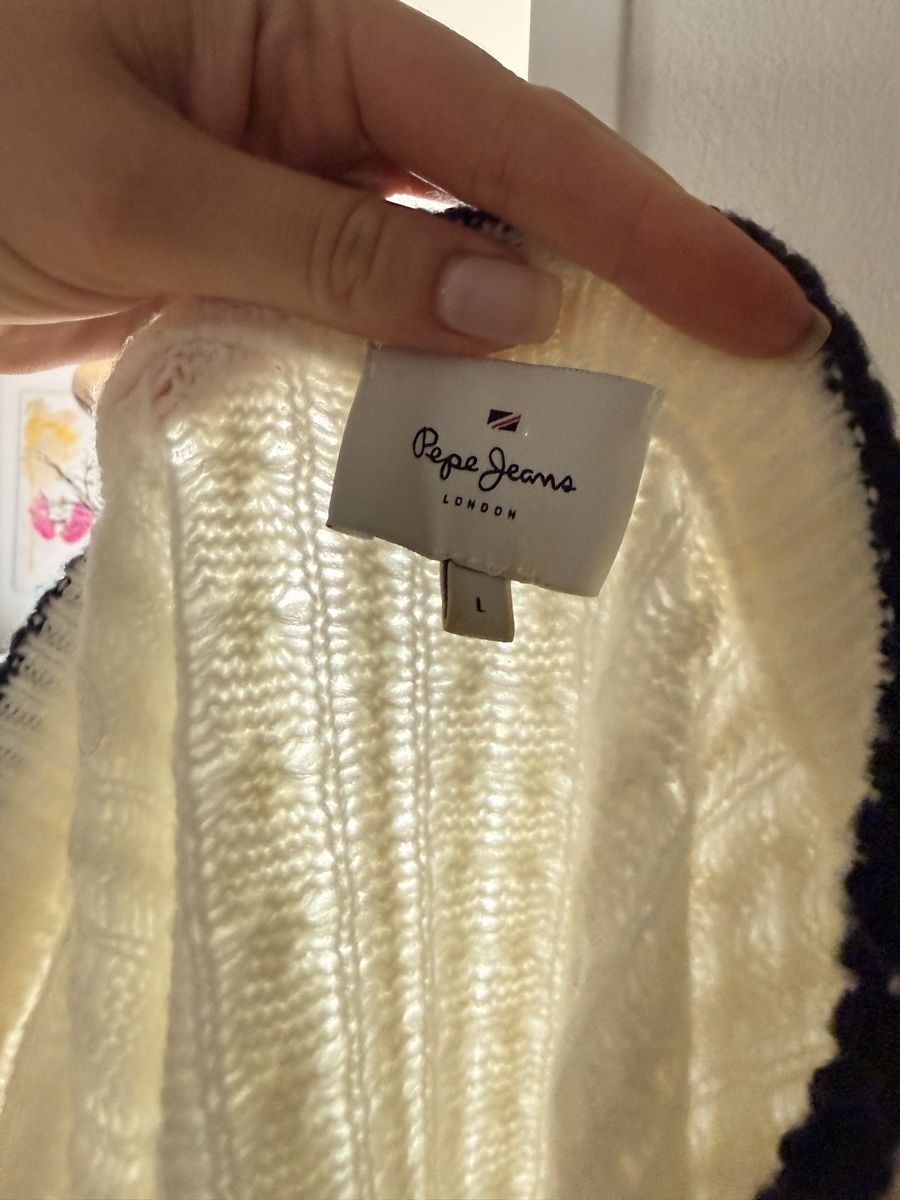 Pepe Jeans Pullover & Sweatshirts: Pepe Jeans Strickpullover weiss gr L M Pullover Pulli  – Gebraucht aus Staad SG von Chirrari 2