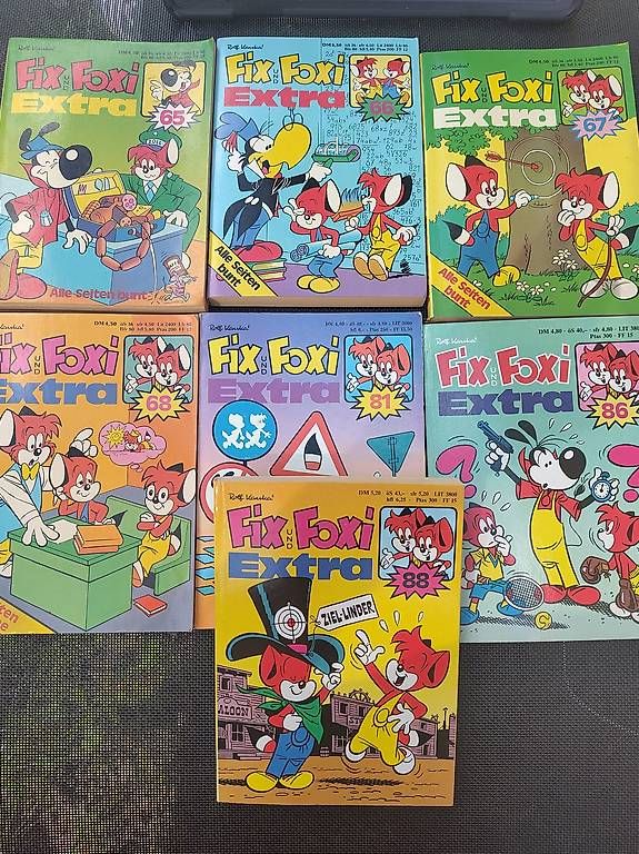 Fumetti: 7 Fix und Foxi Comic 65,66,67,68,81,86,88 – Usato da Leuggern venduto da Pummi19