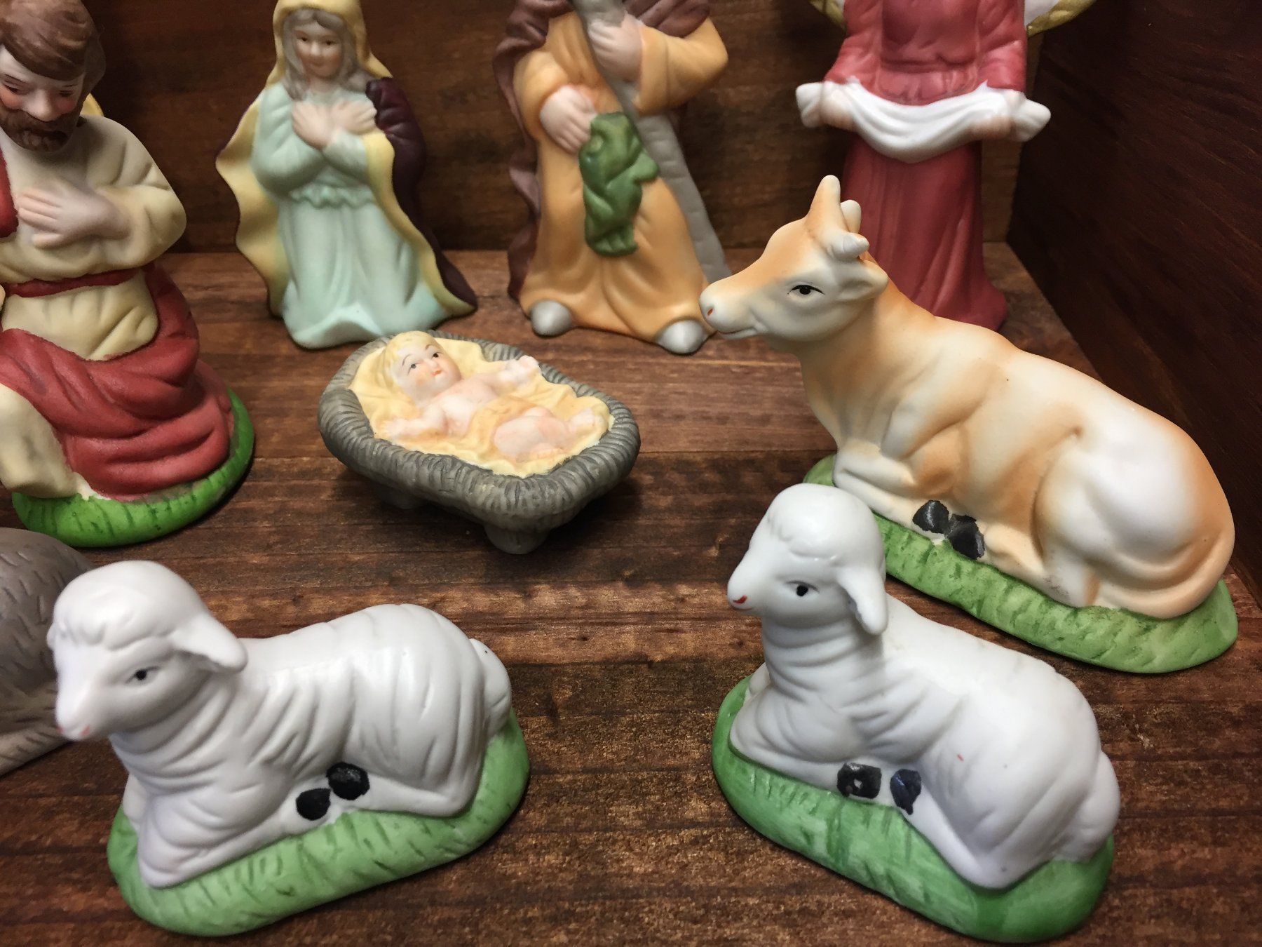 Statuette: 10 Vintage Krippenfigur – Usato da Schaffhausen venduto da vintageville 1