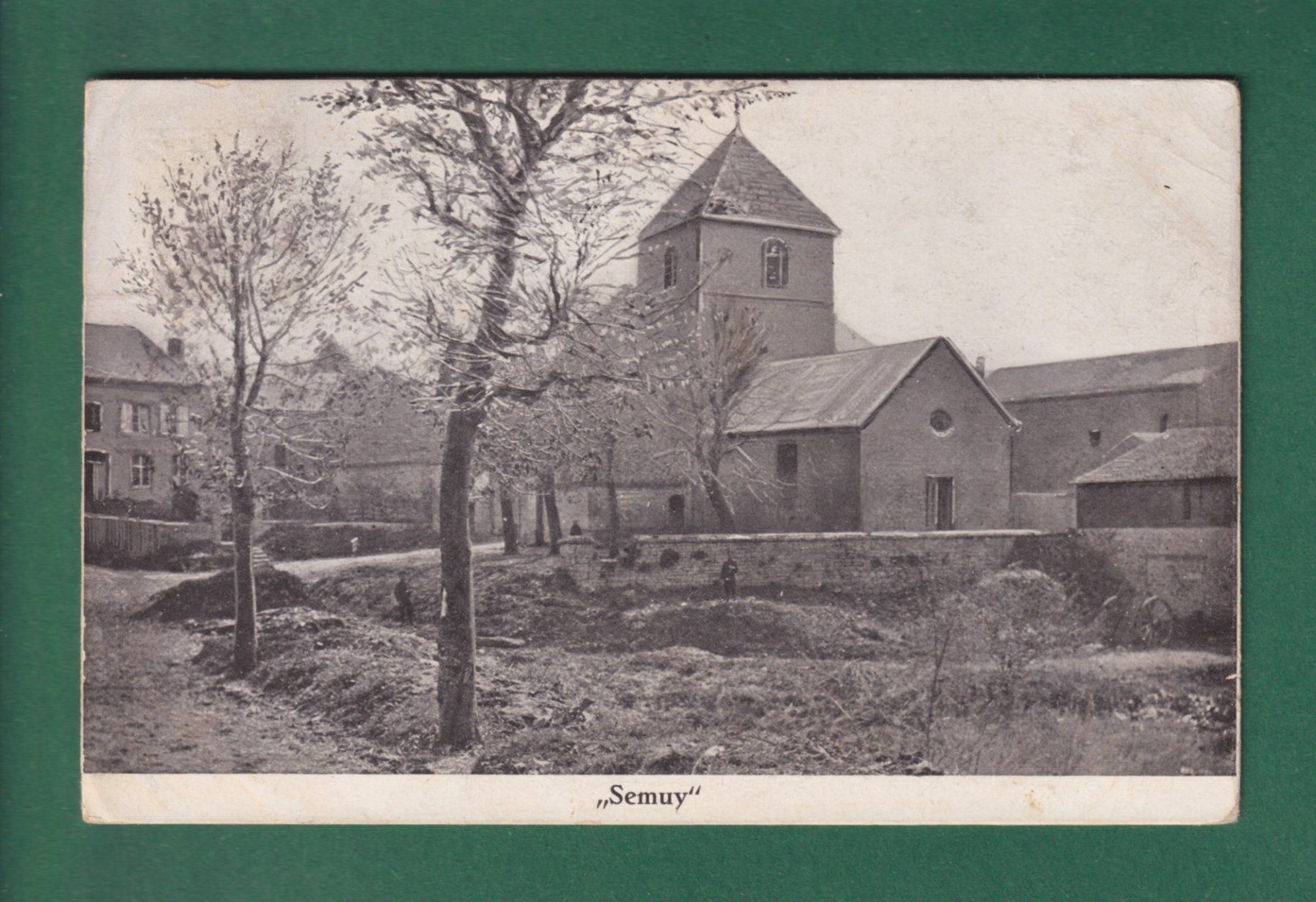 Ansichtskarten: SEMUY - Kirche - 1917 – Gebraucht aus Pully von nicecards-shop