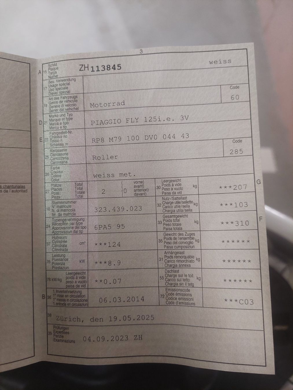 Piaggio Scooter: Piaggio Fly 125 i.e 3V – Usato da Winterthur venduto da ale_t766 8