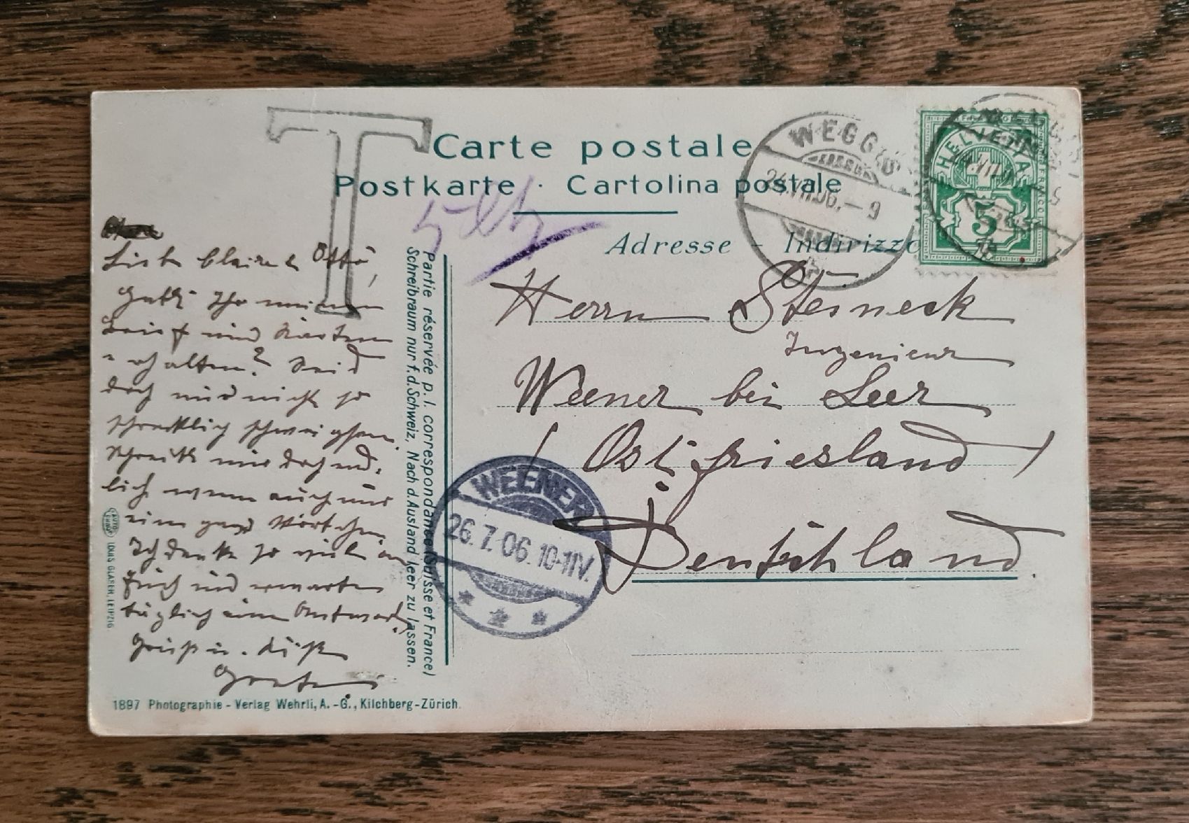 Cartoline postali: Flüelen 1906 – Usato da Ebikon venduto da Donar50 2