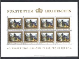 Bogen Nr. 644 - 647I Fürstentum Liechtenstein