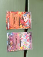 2 Pokemon Karten Krokel ex und Feelinara ex neuwertig