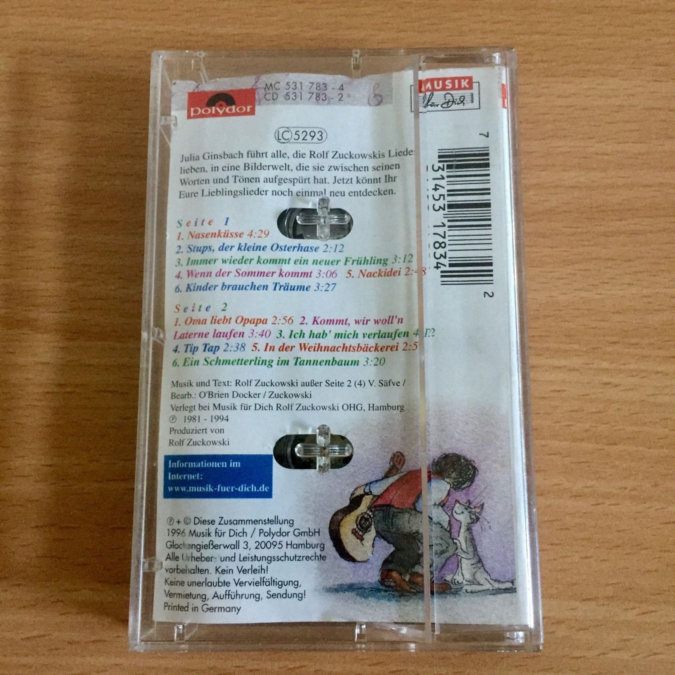 Musicassette: MC - Rolf und seine Freunde - 12 Bunte Liedergeschichten – Usato da Amlikon-Bissegg venduto da allerlei-versand 1